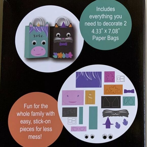 Paper Bag Halloween Decorating Bad Ghost Kit 2 Sets - Picture 2 of 6
